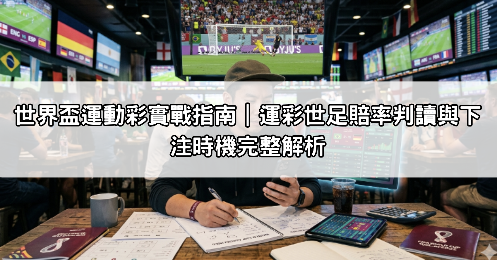 世界盃運動彩實戰指南｜運彩世足賠率判讀與下注時機完整解析