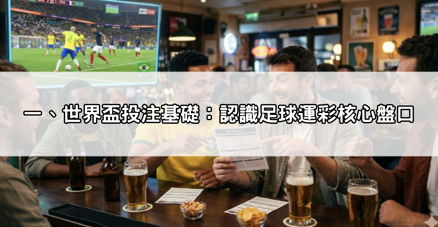 一、世界盃投注基礎：認識足球運彩核心盤口